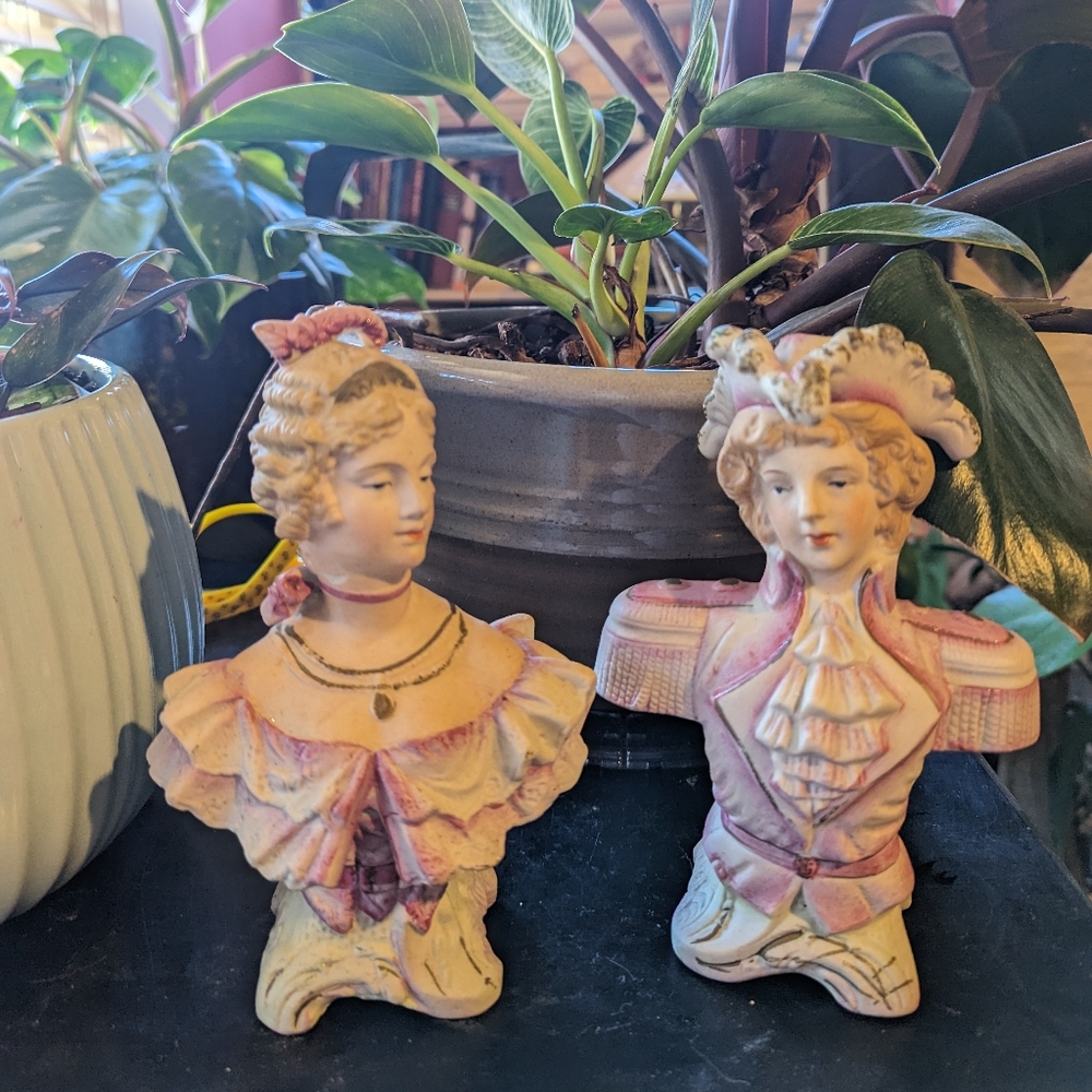 Snooty bisque couple Halsey Imports 1953
